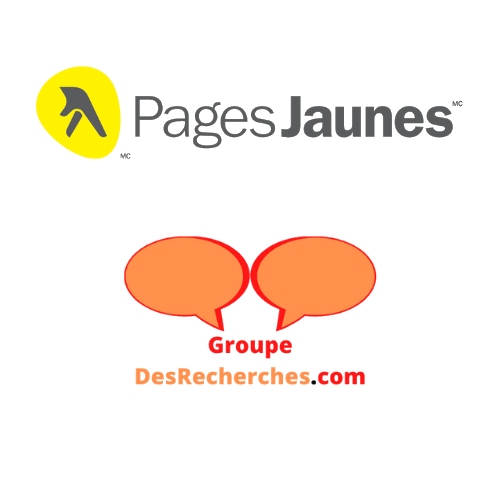 Logo PagesJaunes et Groupe-DesRecherches.com - transparence